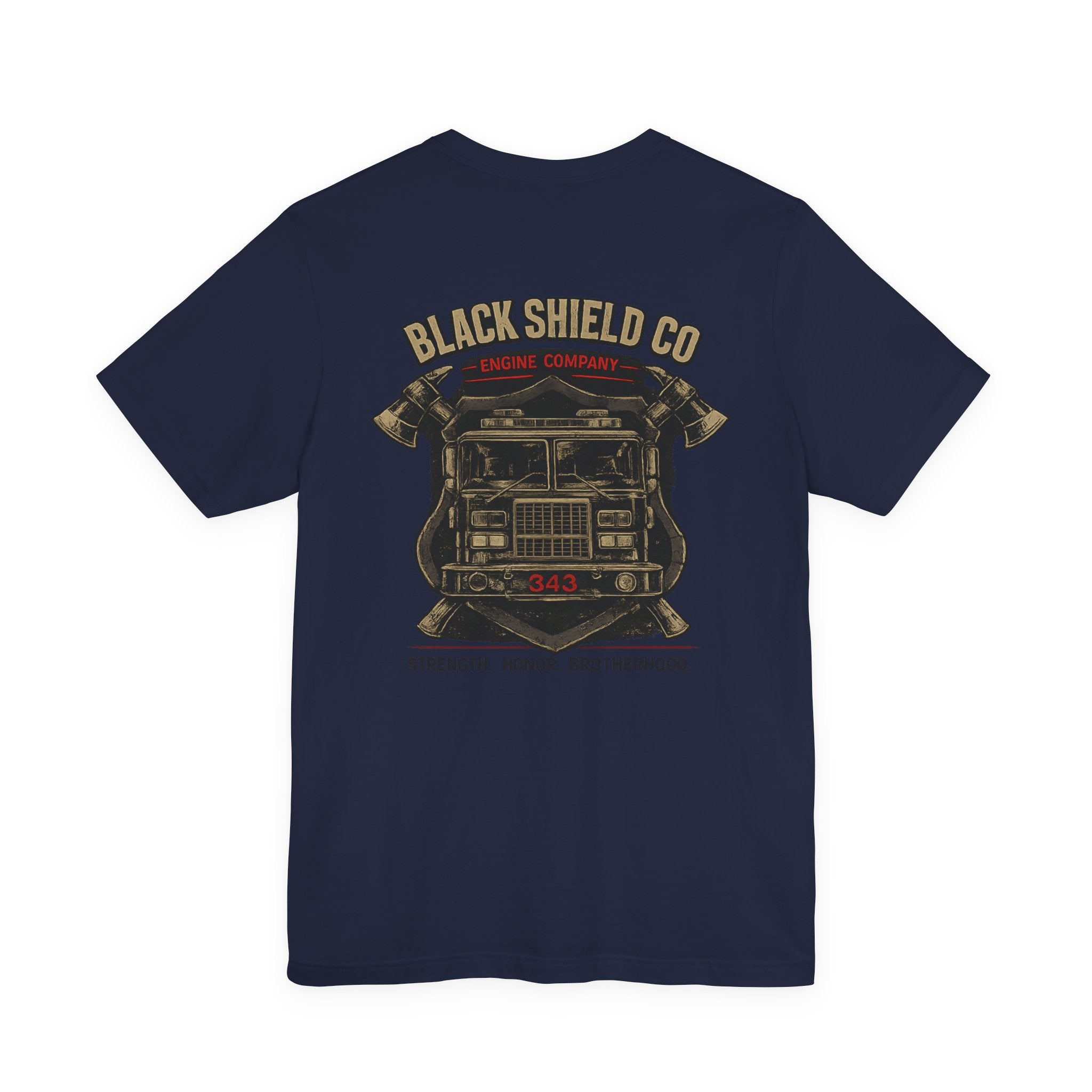 Firefighter T-Shirt — Black Shield Co. Engine Company Graphic Tee