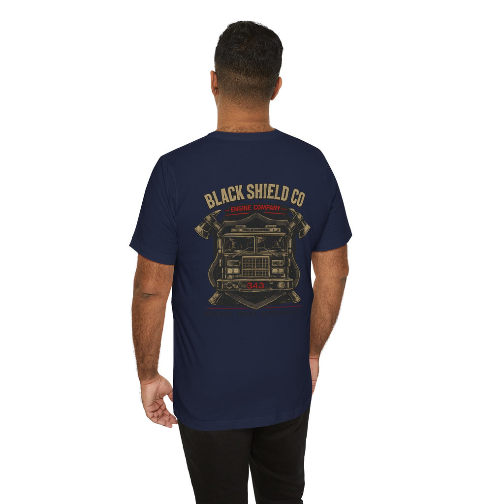 Firefighter T-Shirt — Black Shield Co. Engine Company Graphic Tee