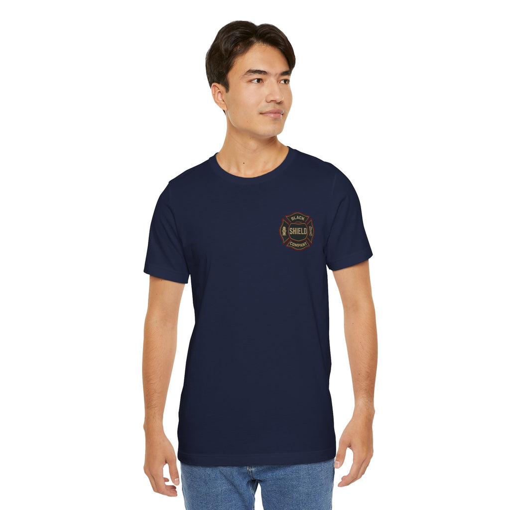 Firefighter T-Shirt — Black Shield Co. Engine Company Graphic Tee