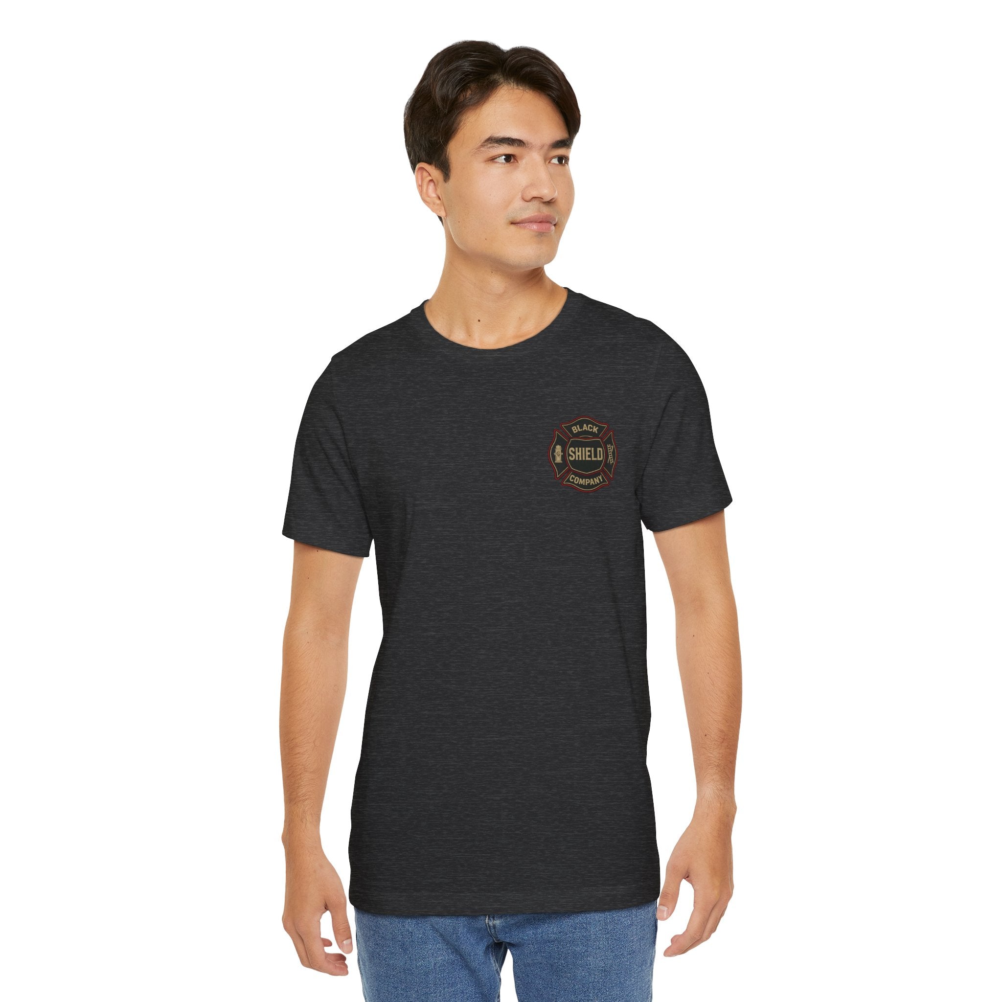 Firefighter T-Shirt — Black Shield Co. Engine Company Graphic Tee