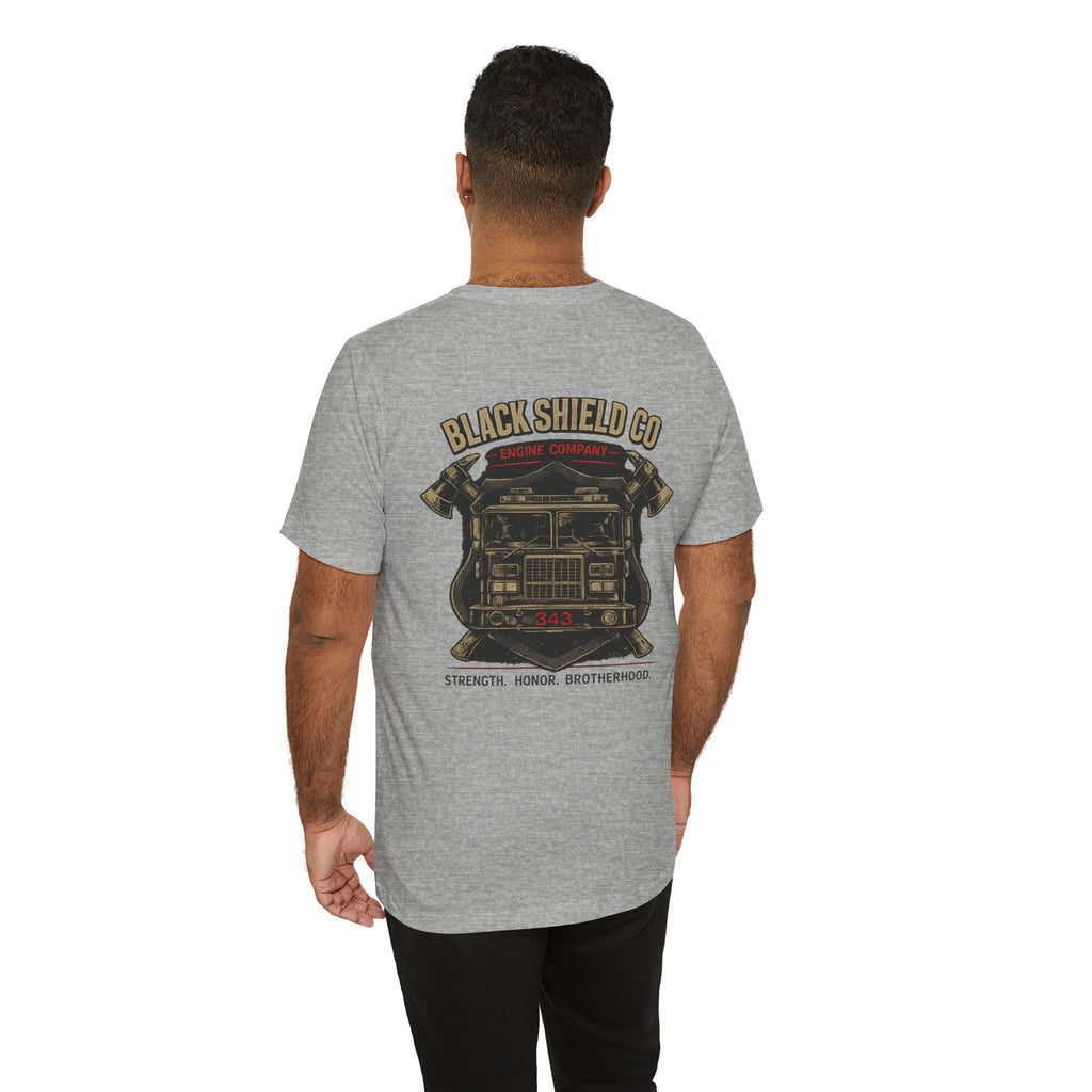 Firefighter T-Shirt — Black Shield Co. Engine Company Graphic Tee
