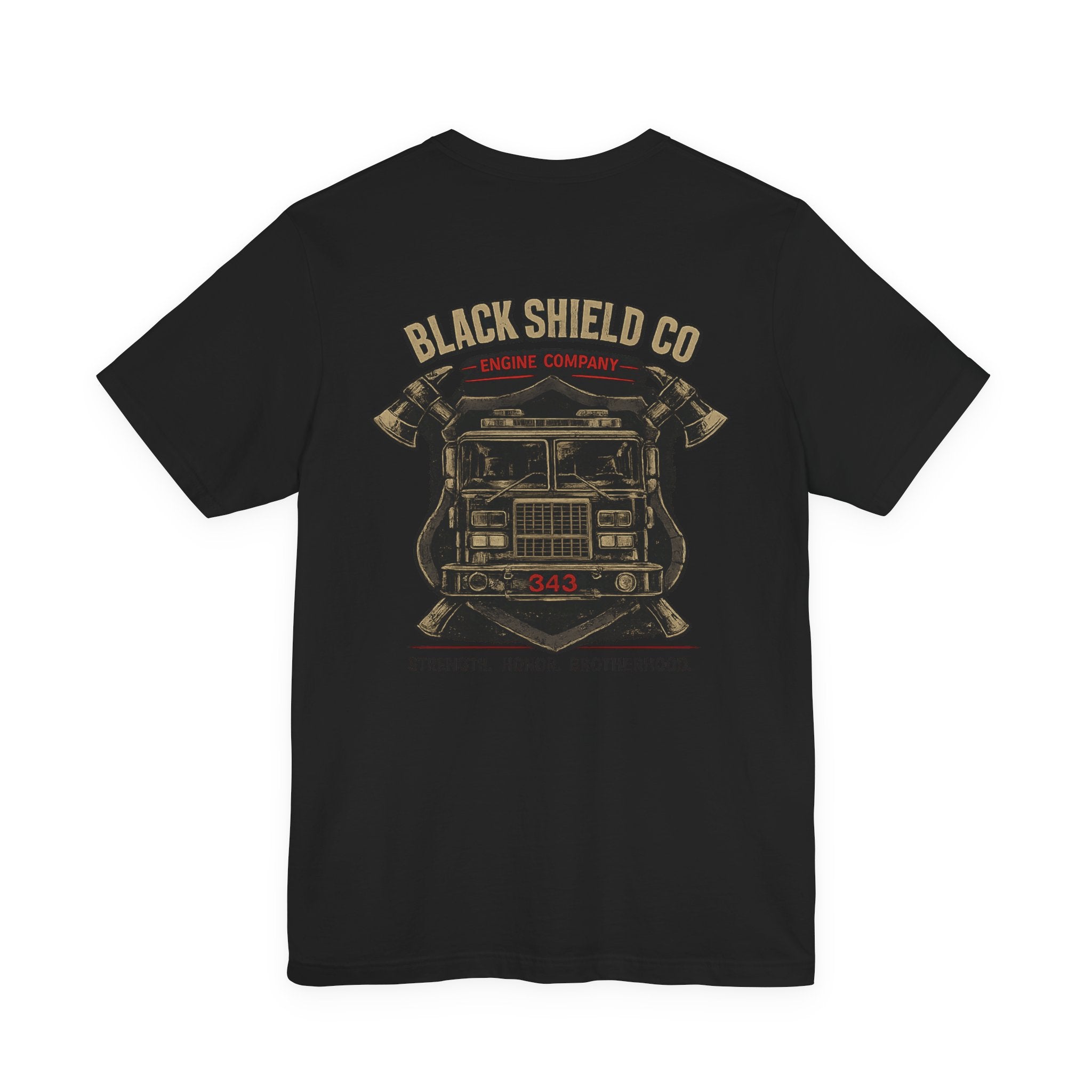 Firefighter T-Shirt — Black Shield Co. Engine Company Graphic Tee