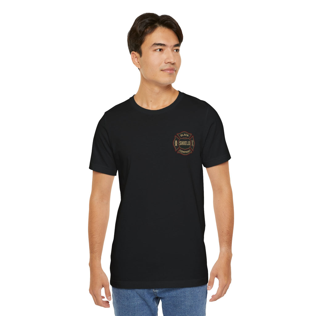 Firefighter T-Shirt — Black Shield Co. Engine Company Graphic Tee