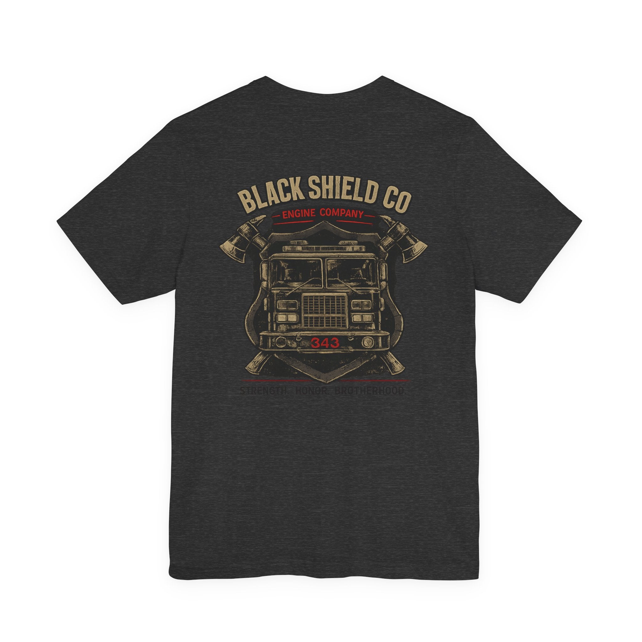 Firefighter T-Shirt — Black Shield Co. Engine Company Graphic Tee